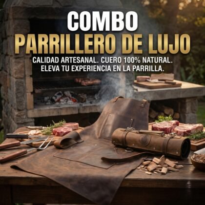 Combo parrillero (Delantal + Portacuchillos)